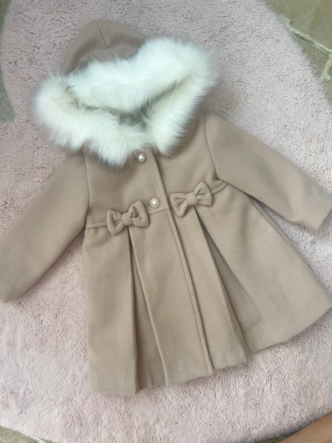 Winterjas beige