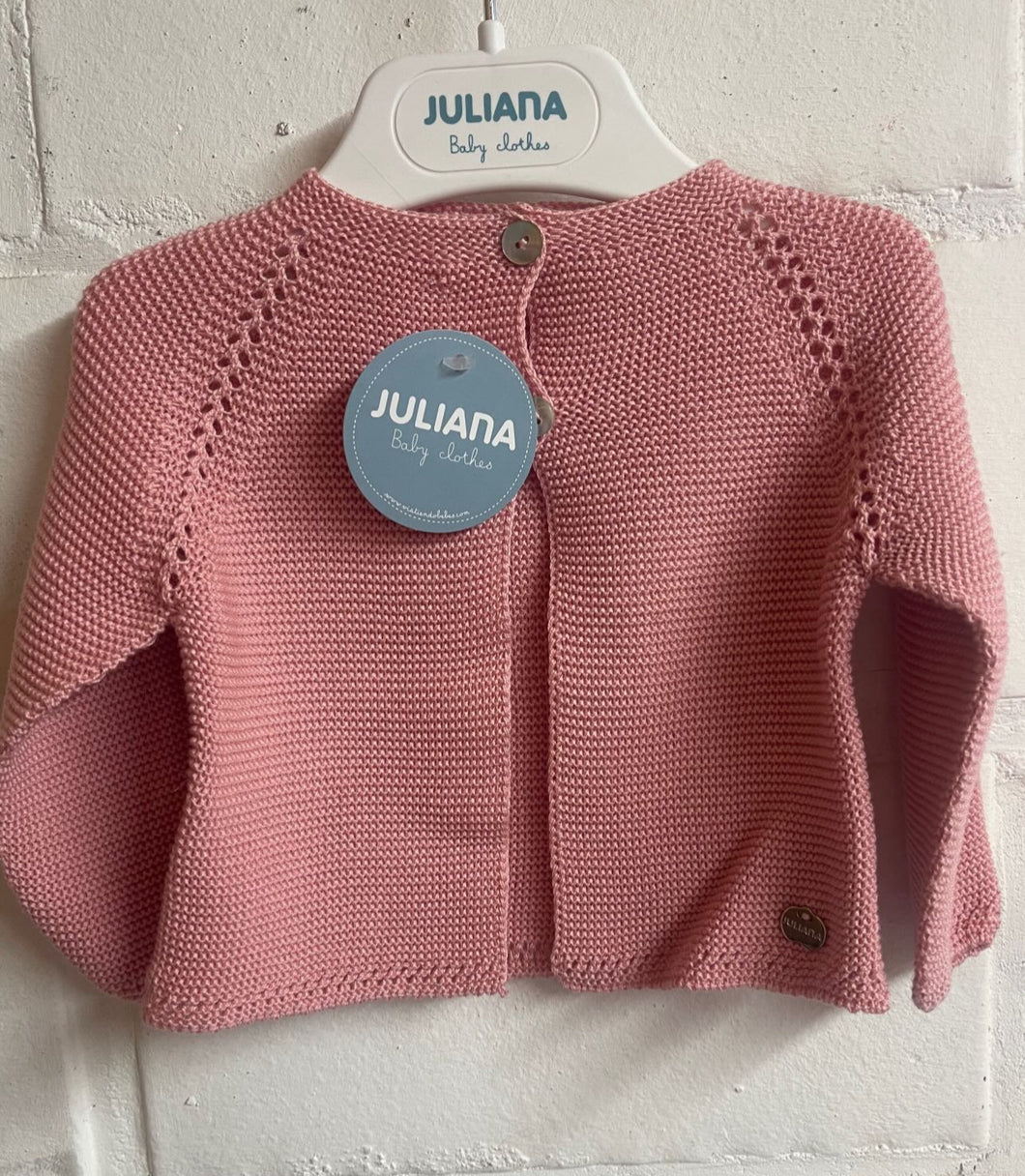 Cardigan roze/blauw
