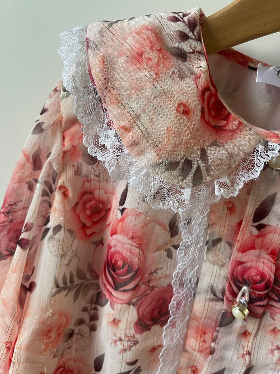 Blouse chiffon bordeaux